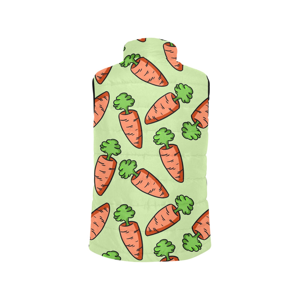 Carrot Pattern Print Design 05 Men's Padded Vest