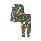 Canabis Marijuana Weed Pattern Print Design 02 Kids' Boys' Girls' All Over Print Pajama Set