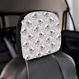 Cute french bulldog pattern Car Headrest Cover