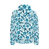 Hibiscus Pattern Print Design 04 Men's Padded Hooded Jacket
