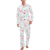 Cute flamingo pattern Men's Long Pajama Set