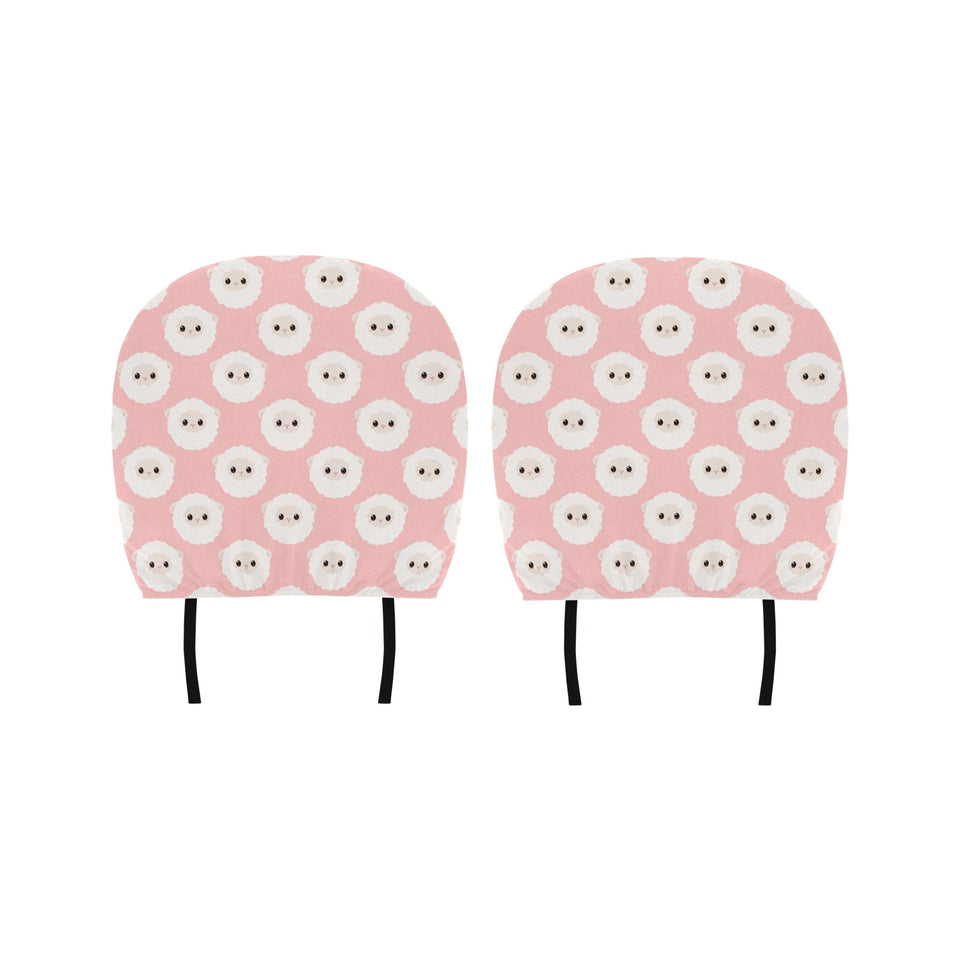 Cute sheep pattern Car Headrest Cover