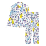 Duck Pattern Print Design 01 Men's Long Pajama Set