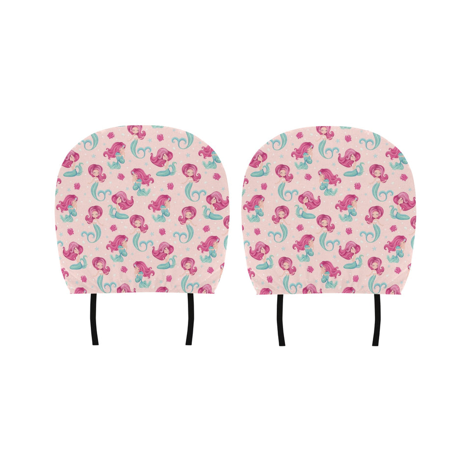 Cute little mermaid pattern Car Headrest Cover