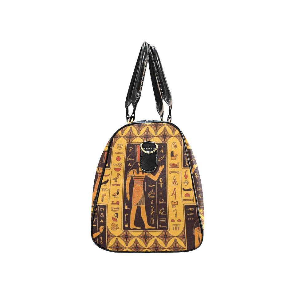 Egypt Hieroglyphics Pattern Print Design 05 Travel Bag