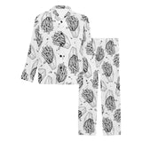 Hand drawn french fries pattern Men's Long Pajama Set