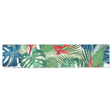 heliconia palm and monstera leaves pattern Table Runner