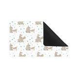 Cute Rhino pattern background Doormat