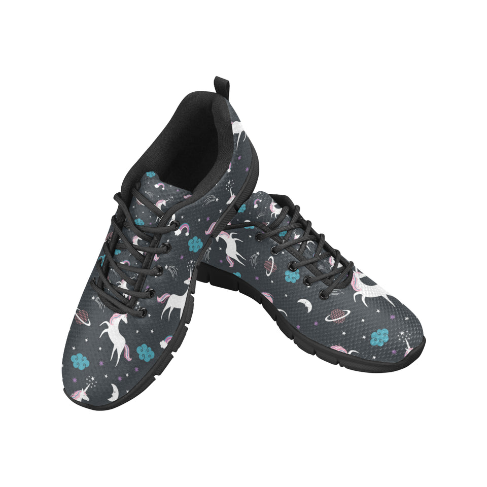 unicorn rainbows moon clound star pattern Women's Sneaker Shoes