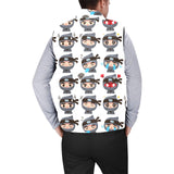 Cute ninja design pattern Men's Padded Vest