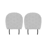 arabic gray pattern Car Headrest Cover