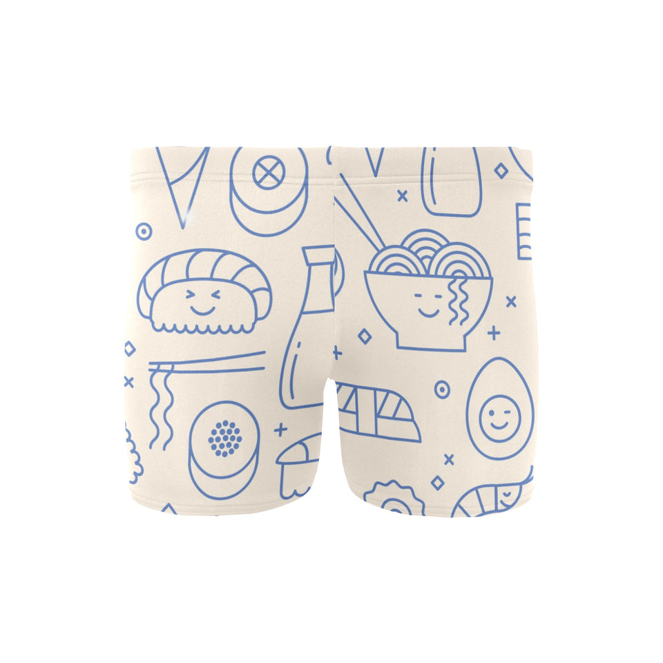 Cute sushi icon pattern Men's Swimming Trunks