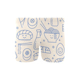 Cute sushi icon pattern Men's Swimming Trunks