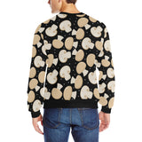 Champignon mushroom pattern Men's Crew Neck Sweatshirt