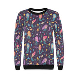 beautiful mermaid Fish jellyfish algae other marin Women's Crew Neck Sweatshirt