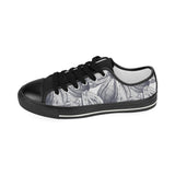 Guava tropical hand drawn pattern Kids' Boys' Girls' Low Top Canvas Shoes Black