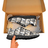 Piano Pattern Print Design 04 Men's Breathable Sneakers ( Model 055)