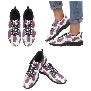 Eggplant Pattern Print Design 01 Women's Sneaker Shoes