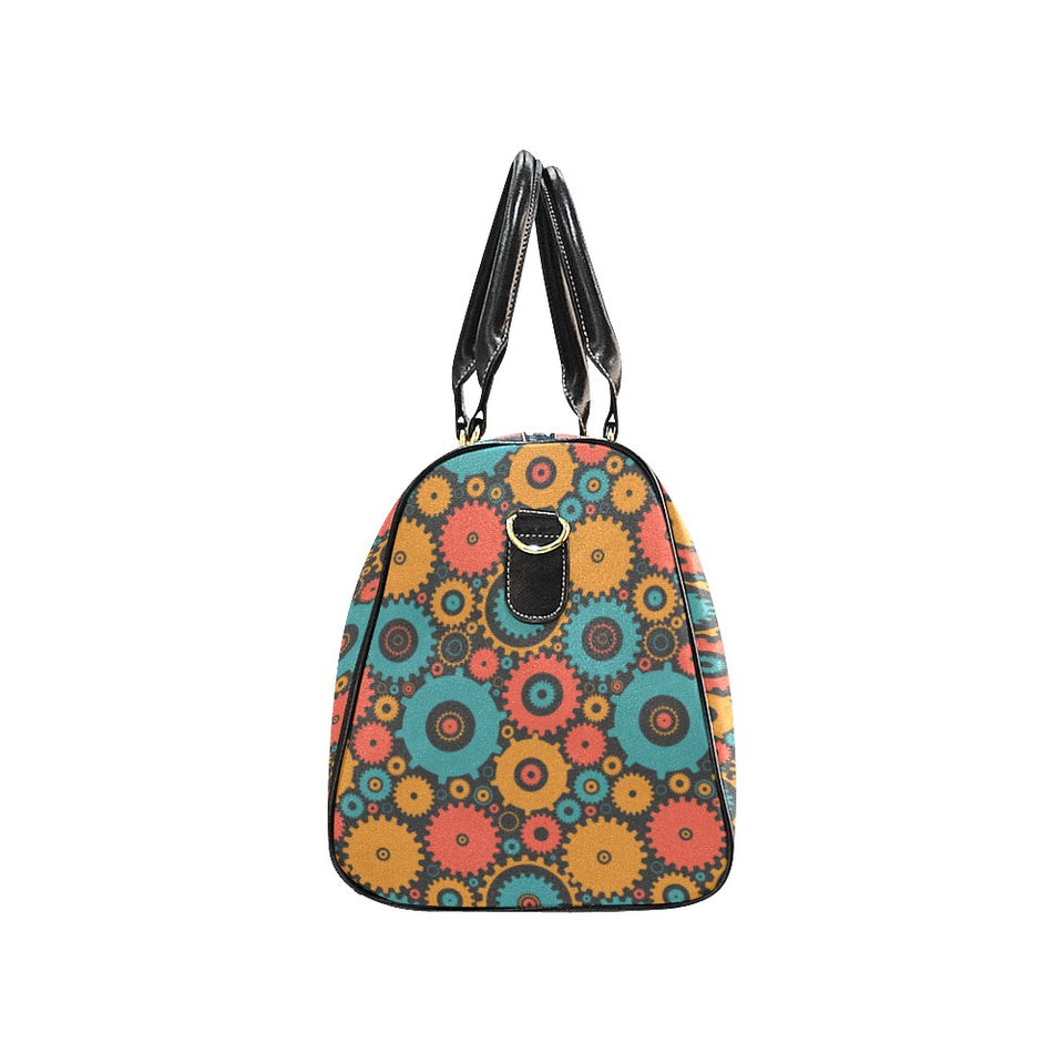 Gear Pattern Print Design 01 Travel Bag