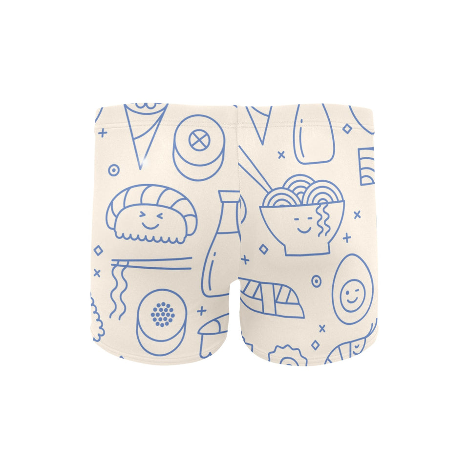 Cute sushi icon pattern Men's Swimming Trunks