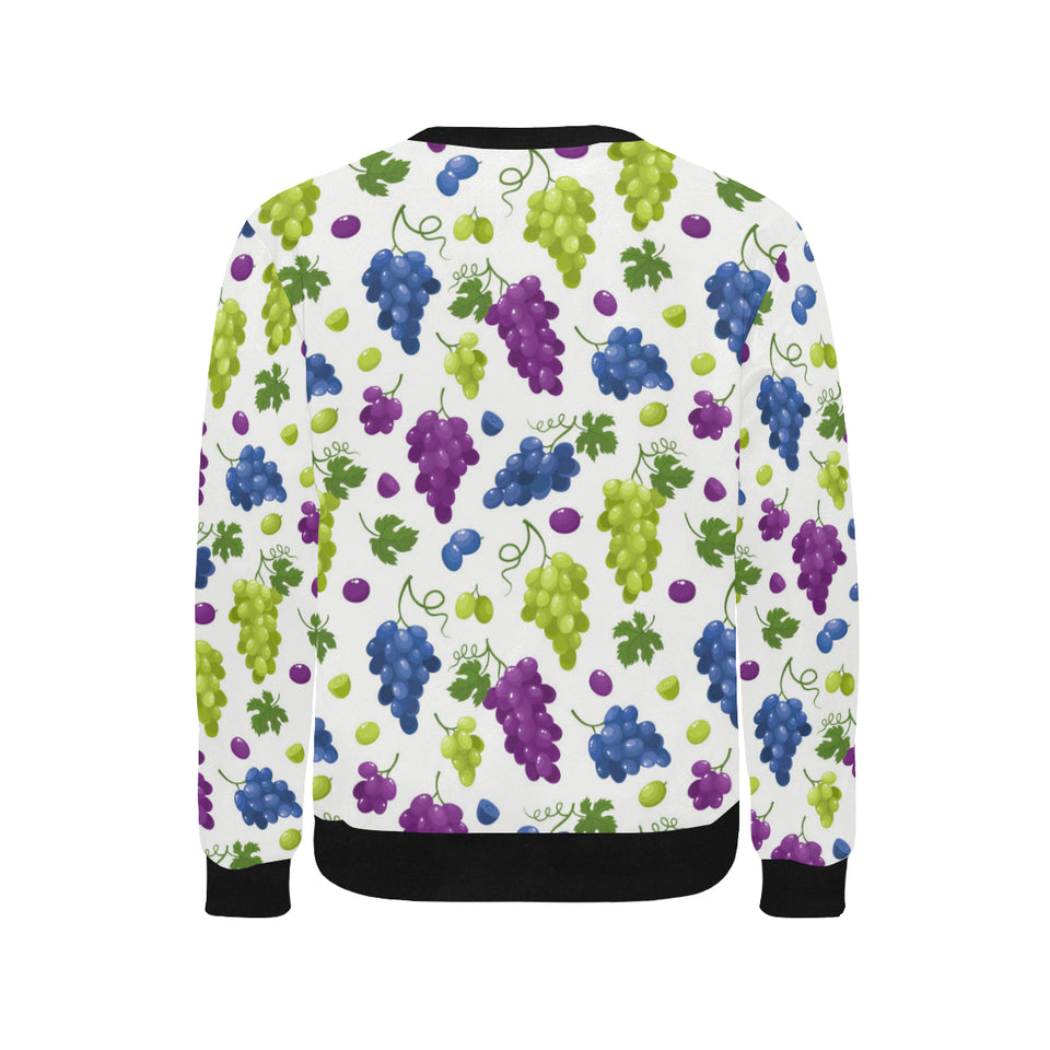Grape pattern Men's Crew Neck Sweatshirt