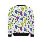 Grape pattern Men's Crew Neck Sweatshirt