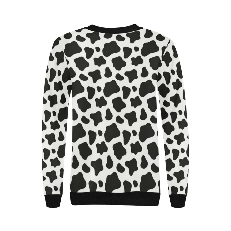 Cow skin pattern Women's Crew Neck Sweatshirt