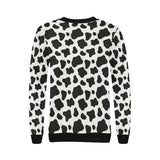 Cow skin pattern Women's Crew Neck Sweatshirt