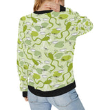 Cute frog dragonfly pattern Women's Crew Neck Sweatshirt