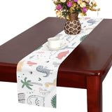 Cute cartoon dinosaurs tree pattern Table Runner