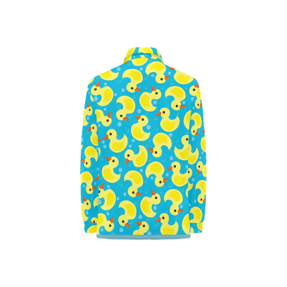 Duck Pattern Print Design 04 Women's Long Sleeve Polo Shirt