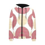 Circle indian pattern Men's Padded Hooded Jacket