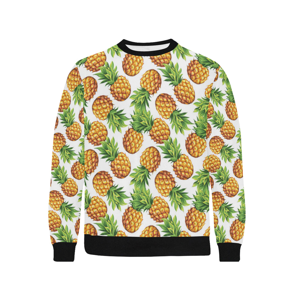 Pineapples design pattern Men's Crew Neck Sweatshirt