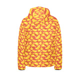 Potato Chips Pattern Print Design 05 Kids' Boys' Girls' Padded Hooded Jacket