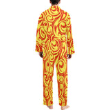 Fire flame design pattern Men's Long Pajama Set