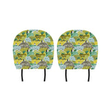 Hand drawn windmill pattern Car Headrest Cover