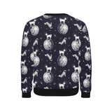 Chihuahua space helmet. astronaut pattern Men's Crew Neck Sweatshirt