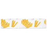 French fries white paper box pattern Table Runner