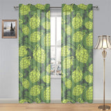 Hop pattern Hop cone background Gauze Curtain