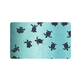 Sea turtle with blue ocean backgroud Doormat