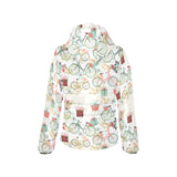 Bicycle Pattern Print Design 05 Women's Padded Hooded Jacket