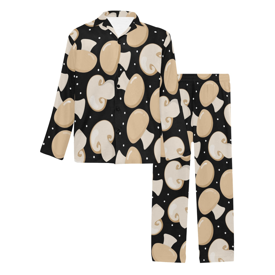 Champignon mushroom pattern Men's Long Pajama Set