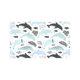 Cute dolphins Childish Style pattern Doormat