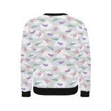 Helicopter plane pattern Men's Crew Neck Sweatshirt
