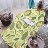 Durian leaves pattern background Blanket Robe with Sleeves