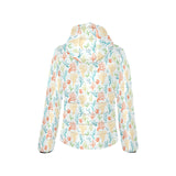 Coral Reef Pattern Print Design 02 Women's Padded Hooded Jacket