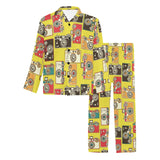 Camera Pattern Print Design 02 Men's Long Pajama Set