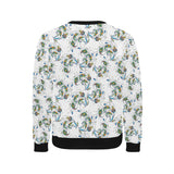 Peacock feather pattern Men's Crew Neck Sweatshirt