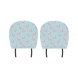 Cute cow flower pattern Car Headrest Cover