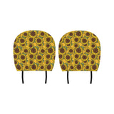 Sunflower pattern Car Headrest Cover
